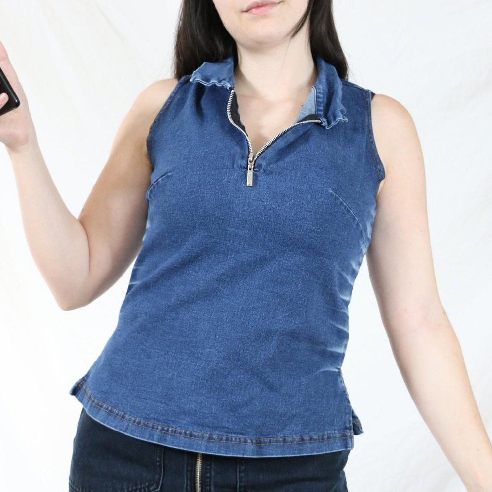 Y2K Denim Tank